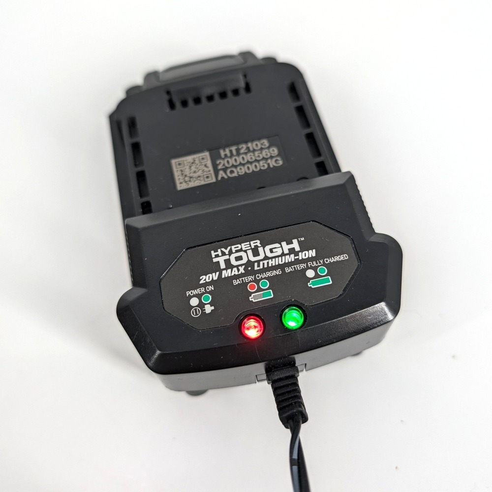 Hyper Tough 20V Max Lithium-Ion Battery 2.0Ah and Charger AQ90051G HT2103